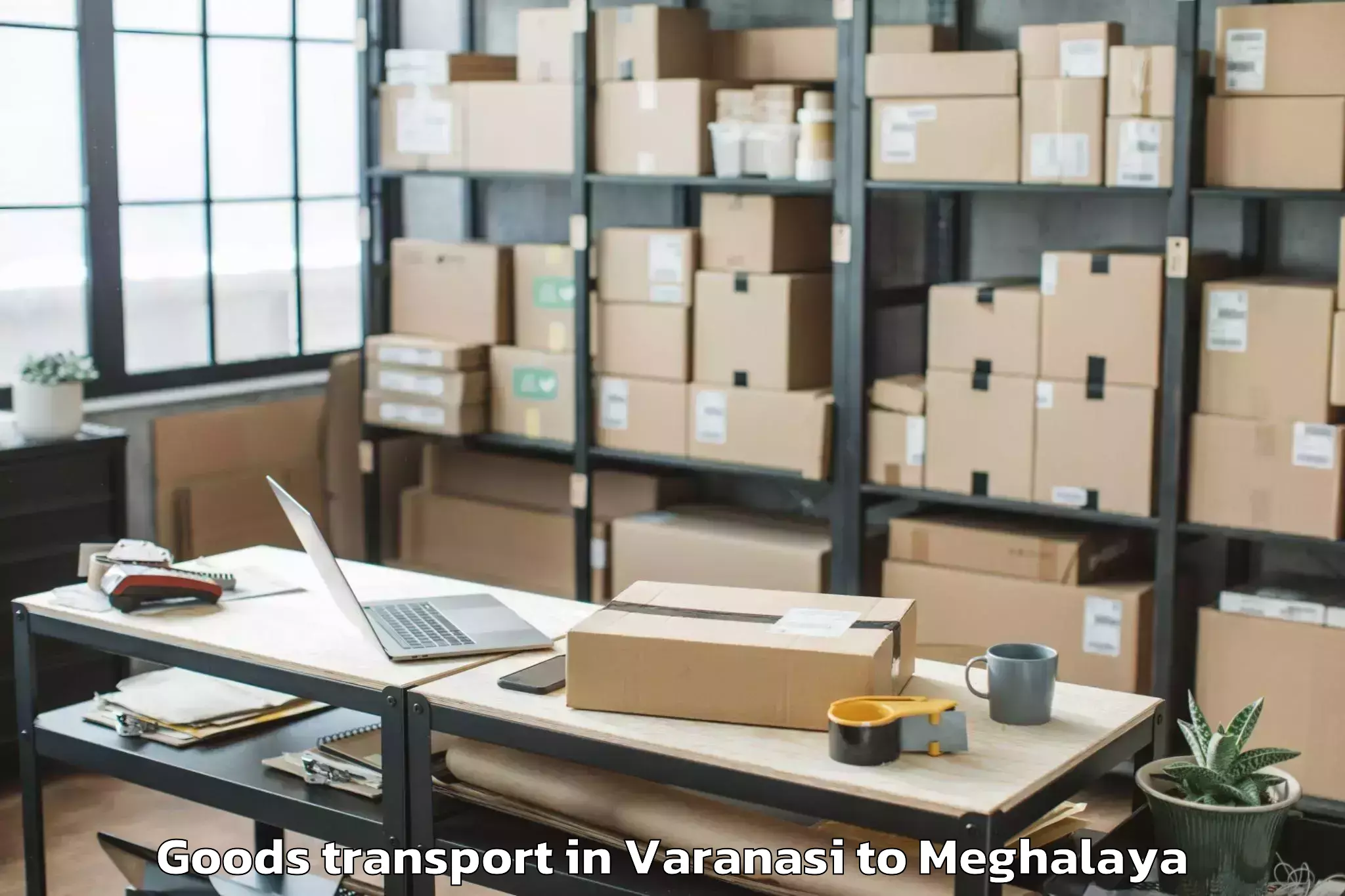 Hassle-Free Varanasi to Thadlaskein Goods Transport